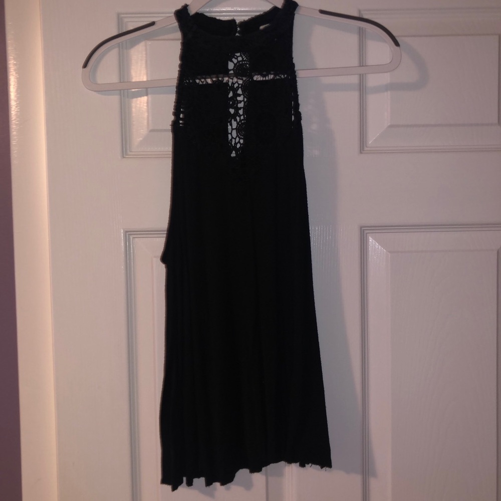 American Eagle XS black high neck top